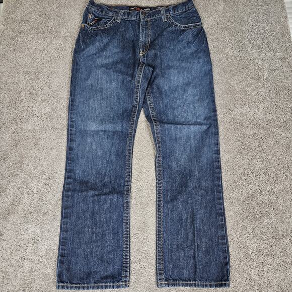 Ariat Other - Ariat FR M4 Relaxed Boot Jeans Mens 34X32 (Tag 36X34) Blue Flame Resistant Work